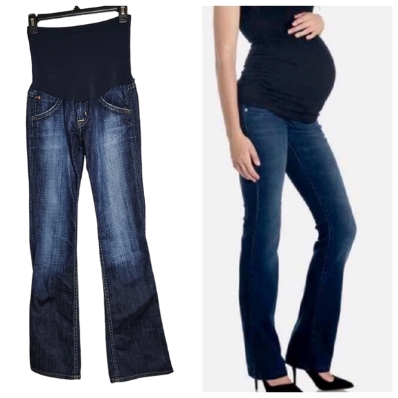Hudson A Pea in A Pod maternity flare bootcut jeans.  Size 26. - Picture 1 of 16